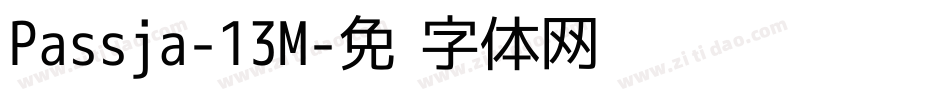 Passja-13M字体转换