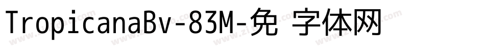 TropicanaBv-83M字体转换