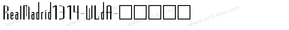 RealMadrid1314-WLdA字体转换