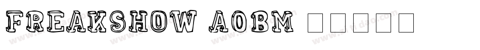 FreakShow-A0Bm字体转换
