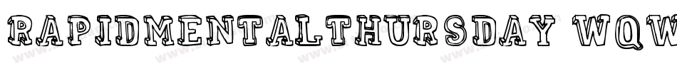RapidMentalThursday-wqw2字体转换