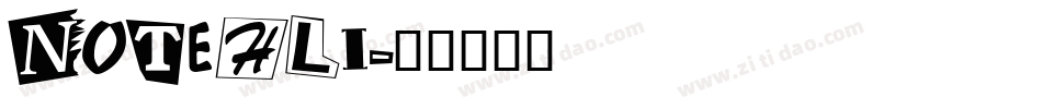 NOTEHLI字体转换