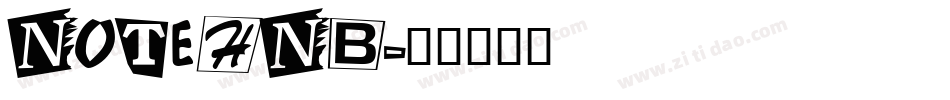 NOTEHNB字体转换