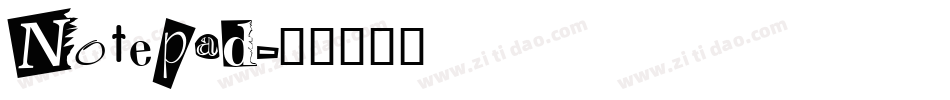 Notepad字体转换