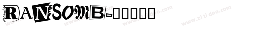 RANSOMB字体转换