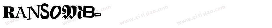 RANSOMB字体转换