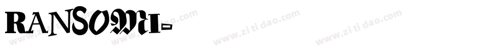 RANSOMI字体转换