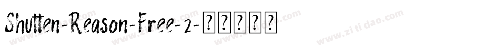 Shutten-Reason-Free-2字体转换