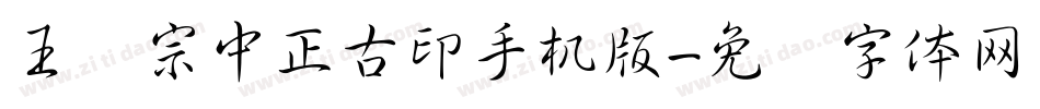 王汉宗中正古印手机版字体转换