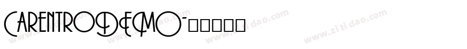 CarentroDEMO字体转换