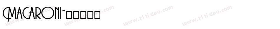 Macaroni字体转换