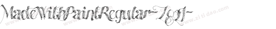MadeWithPaintRegular-Z82J字体转换