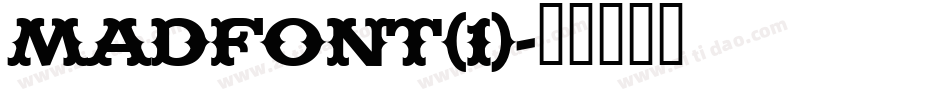 MADFONT(1)字体转换