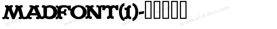 MADFONT(1)字体转换
