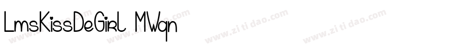 LmsKissDeGirl-MWqn字体转换