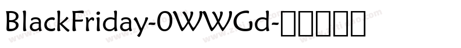 BlackFriday-0WWGd字体转换