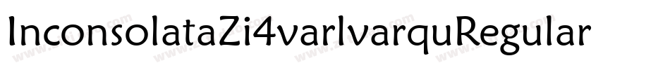 InconsolataZi4varlvarquRegular-42gD字体转换