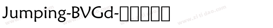 Jumping-BVGd字体转换
