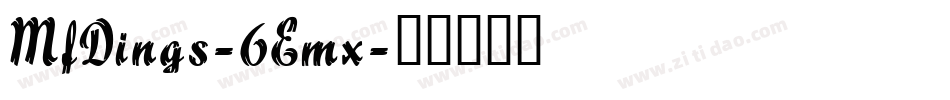 MfDings-6Emx字体转换