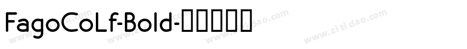 FagoCoLf-Bold字体转换