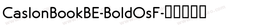 CaslonBookBE-BoldOsF字体转换