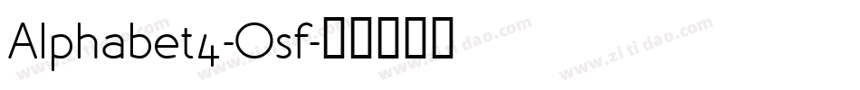 Alphabet4-Osf字体转换