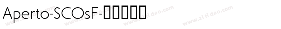Aperto-SCOsF字体转换