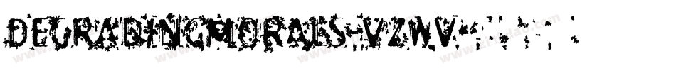 DegradingMorals-VzWV字体转换