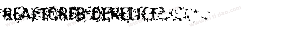 ReactorFB-Derelict字体转换