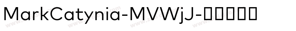 MarkCatynia-MVWjJ字体转换