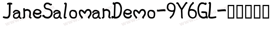 JaneSalomanDemo-9Y6GL字体转换