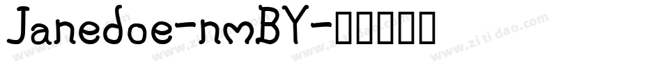 Janedoe-nmBY字体转换