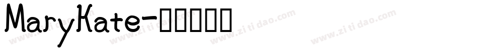 MaryKate字体转换