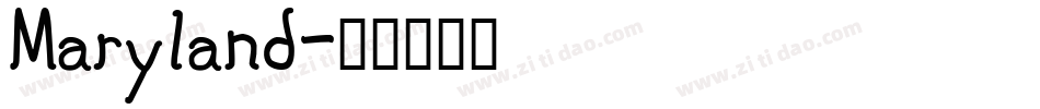 Maryland字体转换
