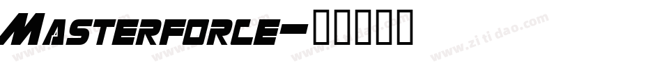 Masterforce字体转换