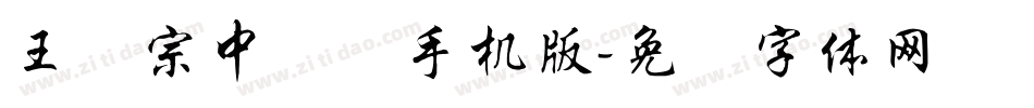 王汉宗中圆艺手机版字体转换