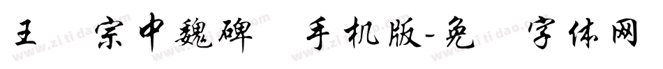 王汉宗中魏碑简手机版字体转换