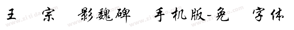王汉宗阴影魏碑简手机版字体转换