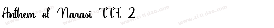 Anthem-of-Narasi-TTF-2字体转换