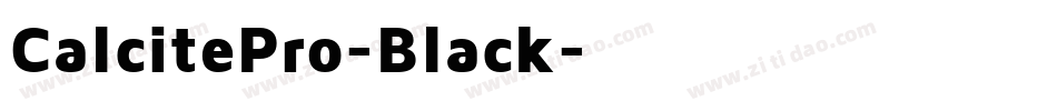 CalcitePro-Black字体转换