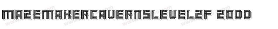 MazeMakerCavernsLevel2F-z0dD字体转换
