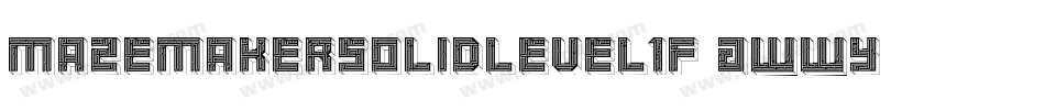 MazeMakerSolidLevel1F-jWWy字体转换