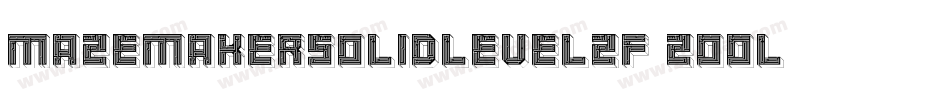 MazeMakerSolidLevel2F-z00L字体转换