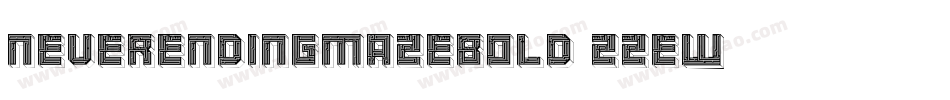 NeverEndingMazeBold-22EW字体转换