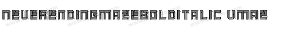 NeverEndingMazeBoldItalic-vMAZ字体转换