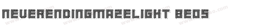 NeverEndingMazeLight-BE05字体转换