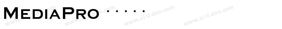 MediaPro字体转换