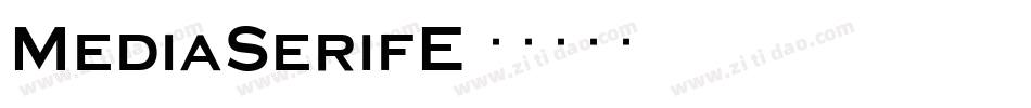 MediaSerifE字体转换