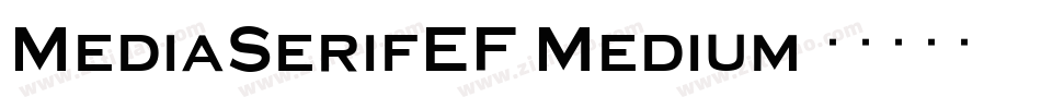 MediaSerifEF-Medium字体转换