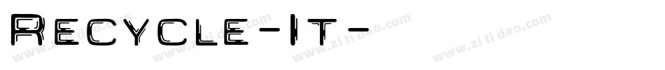 Recycle-It字体转换